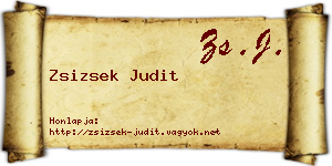 Zsizsek Judit névjegykártya